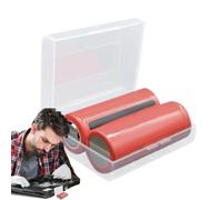 Contenitore trasparente per batterie AAA, custodia protettiva portatile con coperchio per mantenere pulito e asciutto e facilmente accessibile