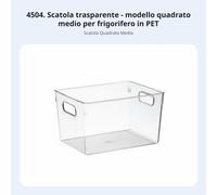 Contenitore Trasparente per Frigo Impilabile Accessorio da Cucina Multiuso
