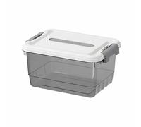 Contenitore trasparente, PP spesso, coperchio e manico, multi-misura, organizer