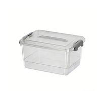 Contenitore trasparente, PP spesso, coperchio e manico, multi-misura, organizer