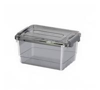 Contenitore trasparente, PP spesso, coperchio e manico, multi-misura, organizer