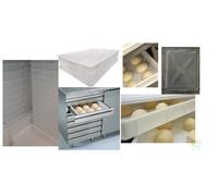 Contenitore vaschetta per impasto alimenti 7 cassette 60X40 h 7 + 1 coperchio