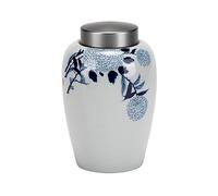 Contenitore Vaso in ceramica di ortensia dipinto a mano Coperchio in alluminio Vaso con sigillo di marea Magazzino for la conservazione del tè in ceramica for uso domestico per la conservazione degli