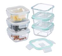 Contenitore Vetro Alimenti Coperchio Set Vaschetta Pasti Alimentari Meal Prep
