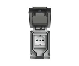 Contenitore Vimar stagna IP66 a spina inserita 2 Moduli + presa 14962.U