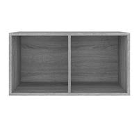 Contenitore Vinili Grigio Sonoma 71x34x36 cm Legno Multistrato
