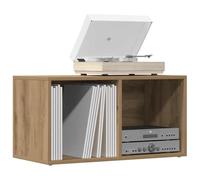 Contenitore Vinili Rovere Artigianale 69,5x34x36 cm