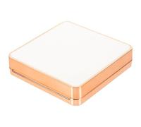 Contenitore Vuoto per Fondotinta a Cuscino Quadrato Bianco | Plastica con Specchio e Chiusura Magnetica, per Uso Makeup e Progetti Diy, Formato Compatto