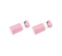 Contenitore vuoto per rossetti, pinzette e pennelli da trucco, colore nero, Set da 2 (rosa), 15.1 x 6.7cm, come descrizione