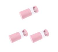 Contenitore vuoto per rossetti, pinzette e pennelli da trucco, colore nero, Set da 3 (rosa), 15.1 x 6.7cm, come descrizione