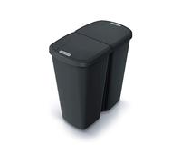 Cestino de 2 coperchi indipendenti Black Keden di 45L.
