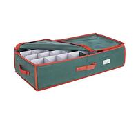 CONTENITORE XMAS SFERE RET VERDE 64P D80