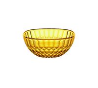 Contenitore insalatiera Media l. 25 Decoro Vanity Pio eTito Toso in acrilico Bio-based Dimensioni L Ø25xh11 cm - 2500 cc Giallo Zafferano giallo