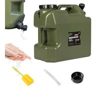 Contenitori Acqua Con Rubinetto,Contenitore Acqua Rigido Gallon, Supporto Di Stoccaggio Acqua Da 4,8 Galloni, Serbatoio Di Bevanda Verde PE Multifunzionale, Da Campeggio Portatili