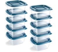 contenitori alimentari, scatole di plastica, 10 pezzi, con coperchio, porta a...