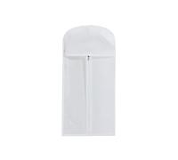 Contenitori Armadio Borse per parrucche a prova di prova con supporto per parrucche, contenitore portatile per parrucche multiple, gancio per parrucche con chiusura a cerniera (White, 60x29cm)