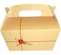 Contenitori Box alimenti cm 16,5 X 11 - H.9 Pz. 50 Avana con manico