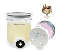 Contenitori Compatibili con Ninja Swirl by Creami, Confezione da 2 Pinte e Coperchi per Gelato Ninja NC700 e NC701,Senza BPA, Lavabile in lavastoviglie(Grigio,2 Pezzi)