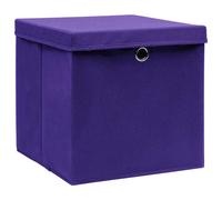 Contenitori con Coperchi 10 pz 28x28x28 cm Viola