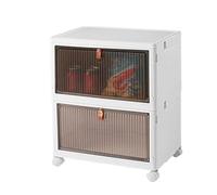 Contenitori con coperchio per la casa, contenitori con coperchi e porte, scatole organizzative di grande capacità con 4 ruote per vestiti, scarpe, articoli vari, giocattoli, snack, casa e dormitorio