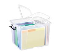 Contenitore multiuso con coperchio - 47,5x39,5x31,5 cm - 40 L - PPL - trasparente - Strata