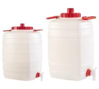 CONTENITORI CON RUBINETTO E SFIATO PER ALIMENTI in polietilene alta densità