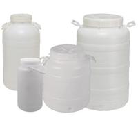 FUSTO BIDONE TANICA PLASTICA PER ALIMENTI LIQUIDI BOCCA LARGA ECOPLAST LT. 25