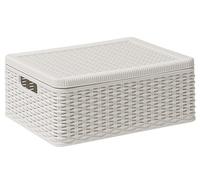 CONTENITORI CONTENITORE MULTIUSO DECORA Art. 371 cm. 38x30xH15 C/COPERCHIO