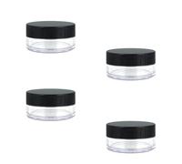 Contenitori Cosmetici, 4 Pcs 5g Trasparente Contenitori da Viaggio, Vasetti Plastica, Contenitore Cosmetico Barattoli Plastica Trasparente, per Crema Balsamo Labbra Campione