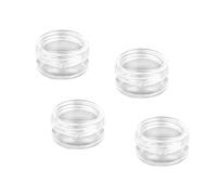 Contenitori Cosmetici, 4 Pcs 5g Trasparente Contenitori da Viaggio, Vasetti Plastica, Contenitore Cosmetico Barattoli Plastica Trasparente, per Crema Balsamo Labbra Campione