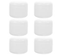 Contenitori Cosmetici Ricaricabili 50ml in Pp, Set da 6 Pezzi | Coperchio a Cupola e Bocca Larga, Bianco Semplice e Raffinato, per Casa e Armadietto Palestra