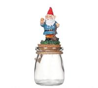 Contenitori Cucina Statuina natalizia gnomo nano in resina con barattolo di caramelle, perfetta per decorazioni per alberi e idee per la stagione (B, 17.5X9X7.5)
