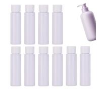 Contenitori da viaggio, 10 contenitori per lozioni, dispenser ricaricabili portatili da 30 ml, a prova di perdite, per balsamo, crema liquida, lavaggio viso, gel doccia, toner, shampoo