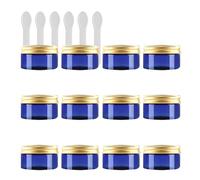 Contenitori da viaggio for cosmetici, barattoli da viaggio for articoli da toeletta, 24 pezzi vuoti da 250 g di barattoli for cosmetici in plastica trasparente con coperchio a vite dorato, piccolo vas
