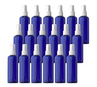 Contenitori da viaggio for cosmetici, barattoli da viaggio for articoli da toeletta, 50 pezzi vuoti da 100 ml in plastica PET marrone, flaconi spray a pompa a nebbia fine con tappo bianco portatile(Bl