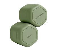 Contenitori da viaggio - Set di capsule quotidiane - Contenitori magnetici con coperchio, elementi essenziali da viaggio per donne/uomini, shampoo, balsamo, bagnoschiuma, pillole e altro ancora, Verde