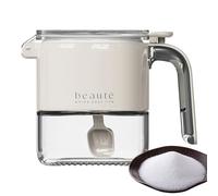 Contenitori di condizioni di condizione - contenitori di stoccaggio della cucina, scatola di condimento con coperchio e cucchiaio - barattoli ermetici per il tavolo da pranzo da pranzo al pepe pepe.