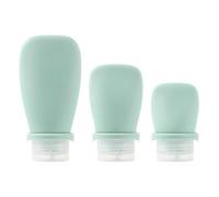 Contenitori Di Dimensioni Di Viaggio, Bottiglie Da Toilette Da Viaggio Ricaricabili A Prova Di Perdita Portatile - 3 Cosmetici In Silicone Atraspido Vuoti Per Il Balsamo Per Capelli Shampoo