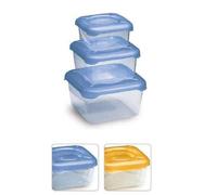 Contenitori ermetici frigobella 3pz quadrati belli&forti