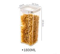 Contenitori ermetici in plastica progettati per semplificare l'organizzazione della cucina e mantenere gli alimenti freschi più a lungo (1800 ml)