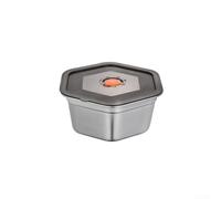 Contenitori esagonali in acciaio inox progettati per sigillare ermeticamente e gestire efficacemente lo spazio in cucina (1400 ml)