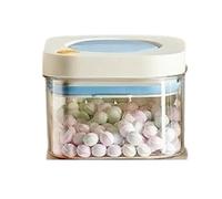 Contenitori for sottovuoto One Touch, barattoli for la conservazione, contenitori da cucina ermetici con pulsante a pressione, guarnizione in silicone(1800ml Blue)