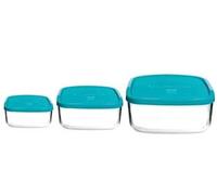Contenitori Frigoverre Classic Quadro 19 CMX19 CL.160 Bormioli 6 Pezzi