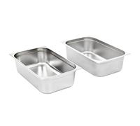 Contenitori Gastronorm 2 pz GN 1/1 150 mm in Acciaio Inox