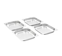 Contenitori Gastronorm 8 pz GN 1/2 40 mm in Acciaio Inox