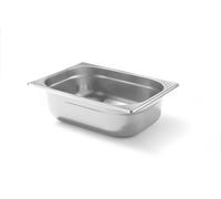 HENDI Contenitore Gastronorm GN 1/2, Budget Line, resistenza termica -40 °C a 250 °C, per forno e bagnomaria, 9,5L, 325x265x(H) 150mm, acciaio inox