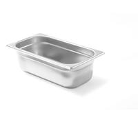 HENDI Contenitore Gastronorm, GN 1/3, resistenza termica -40 °C a 300 °C, compatibile con i forni a convezione, frigoriferi, bagno María, chafing dishes, 7.8L, 325x176x(H)200mm, acciaio inox