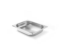 HENDI Contenitore GN 1/2 in Acciaio Inossidabile, Angoli Rinforzati, Resistente da -40° a 250°C, Contenitore adatto per Forni, Congelatori, Bagnomaria e Scaldavivande, 4 L, 325x265x(H) 65mm