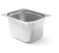 HENDI Contenitore Gastronorm, GN 1/2, resistenza termica -40 °C a 300 °C, compatibile con i forni a convezione, frigoriferi, bagno María, chafing dishes, 12.5L, 325x265x(H) 200mm,acciaio inox