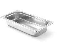 HENDI Contenitore Gastronorm, GN 1/3, resistenza termica -40 °C a 300 °C, compatibile con i forni a convezione, frigoriferi, bagno María, chafing dishes, 2.5L, 325x176x(H)65mm, acciaio inox